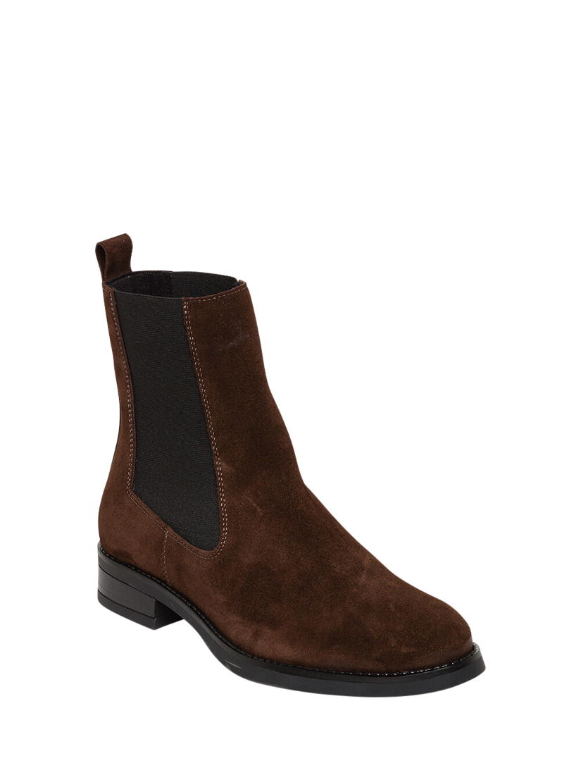 Product image 2 of 5, which shows Steve Madden Valera Suede Chelsea Boots, Brown, EU38