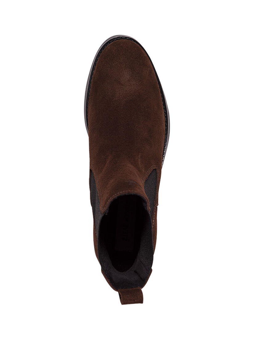 Product image 5 of 5, which shows Steve Madden Valera Suede Chelsea Boots, Brown, EU38