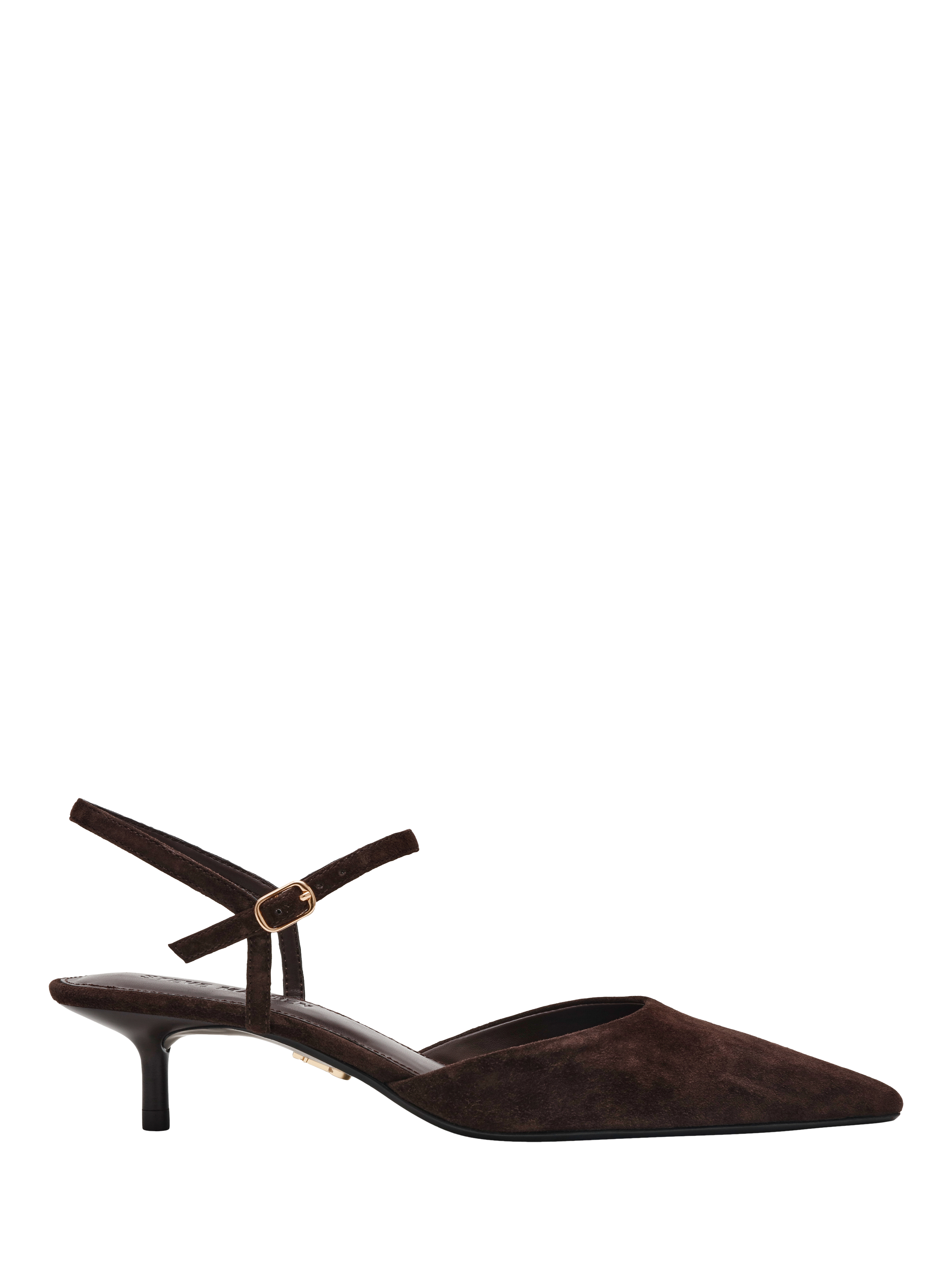 Steve Madden Adelaide Suede Slingback Court Shoes, Brown