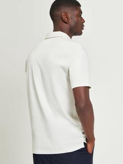 Ben Sherman Cotton Interlock Short Sleeve Polo Shirt - view 2, Ivory