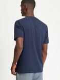 Ben Sherman Smart Tail Cotton Blend Short Sleeve T-Shirt, Dark Navy