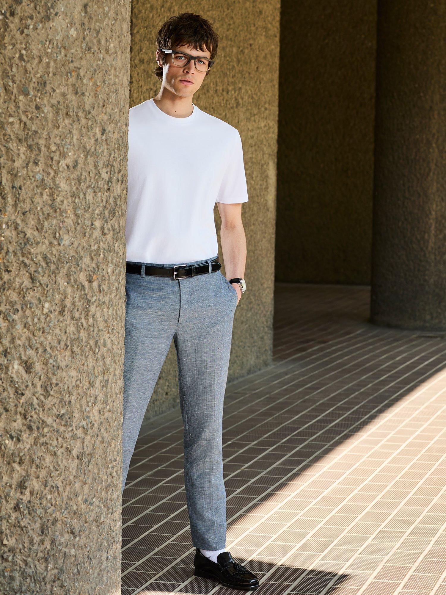 Product image 2 of 4, which shows Ben Sherman Smart Tail Cotton Blend Short Sleeve T-Shirt, White, S