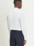 Ben Sherman Cotton Blend Slim Fit Polka Dot Print Shirt, White