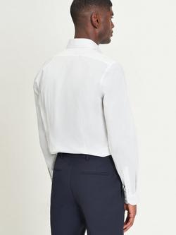 Ben Sherman Cotton Blend Slim Fit Polka Dot Print Shirt, White - view 2, White