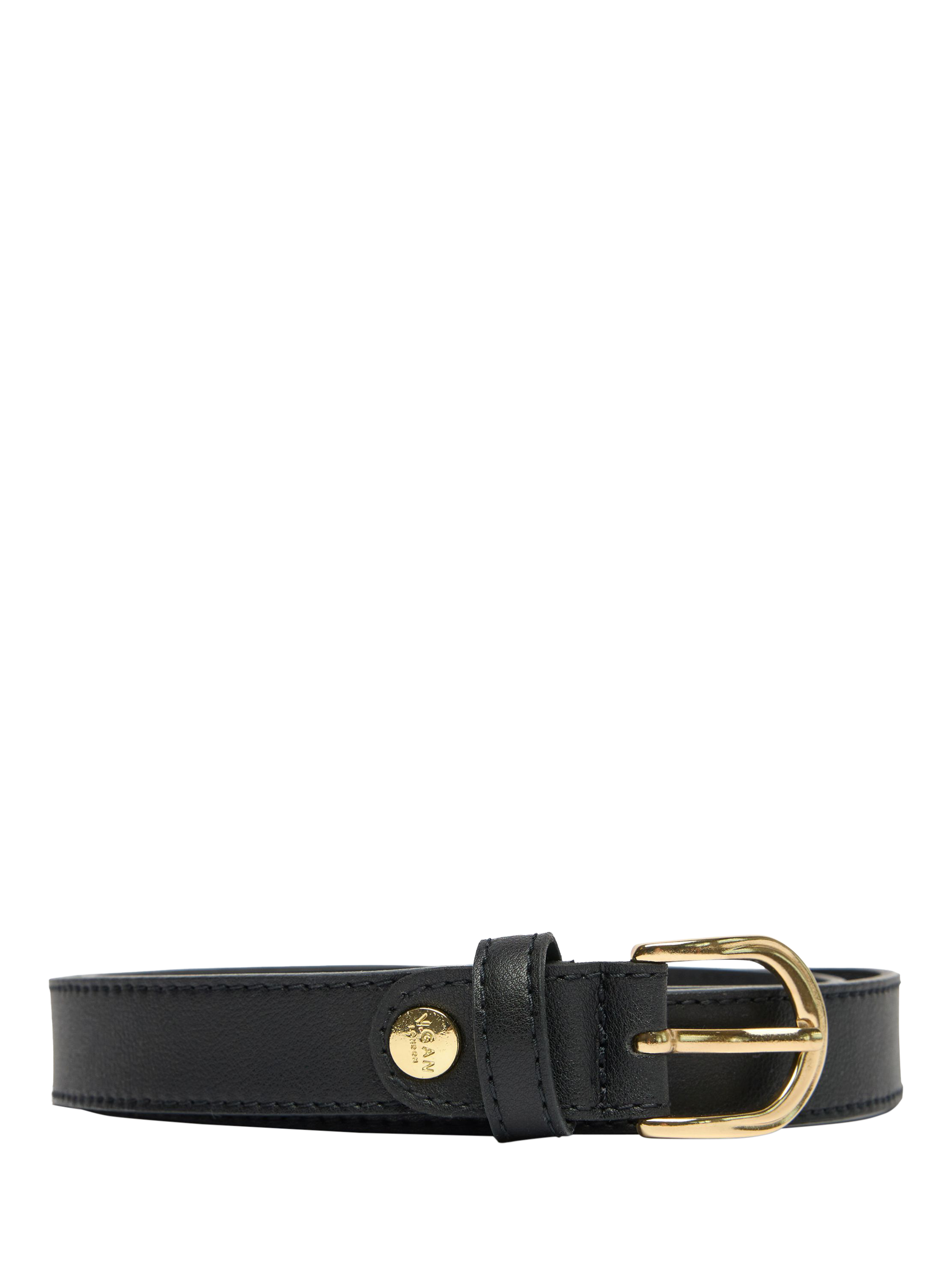 Product image 1 of 3, which shows V.GAN Stud Belt, Black, S