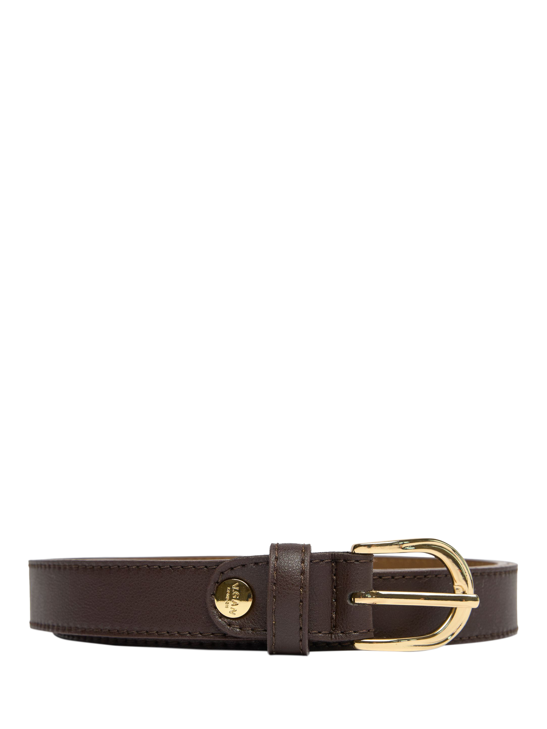 Product image 1 of 3, which shows V.GAN Stud Belt, Brown, S