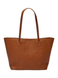 V.GAN Hazel Faux Leather Gold Hardware Tote Bag, Tan - view 2, Tan