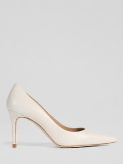 L.K.Bennett Floret Pointed Toe Court Shoes, Ecru, Ecru