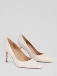 L.K.Bennett Floret Pointed Toe Court Shoes, Ecru