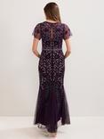 Phase Eight Collection 8 Kaida Beaded Maxi Dress, Purple