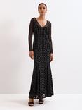 Phase Eight Marie Tapework Maxi Dress, Black