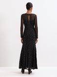 Phase Eight Marie Tapework Maxi Dress, Black