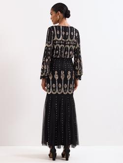 Phase Eight Sasha Black Dress, Black - view 2, Black