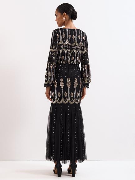 Phase Eight Sasha Black Dress, Black - view 2, Black