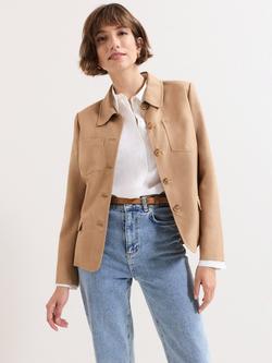 Phase Eight Rochelle Boxy Jacket, Camel, Camel