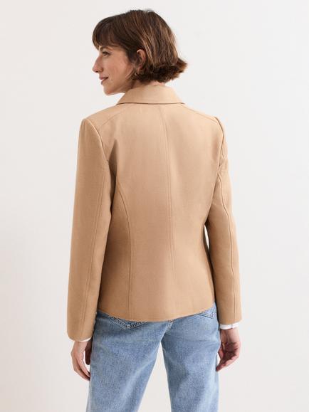 Phase Eight Rochelle Boxy Jacket, Camel - view 2, Camel