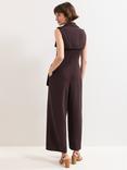 Phase Eight Janita Sleeveless Jumpsuit, Brown