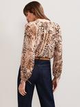 Phase Eight Rafaella Abstract Print Blouse, Neutral