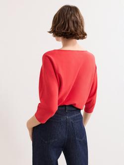 Phase Eight Cristine Knit Batwing Jumper containing LENZING™ ECOVERO™ Viscose - view 2, Red