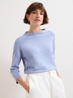 Phase Eight Elise Ripple Jumper, Blue, Blue