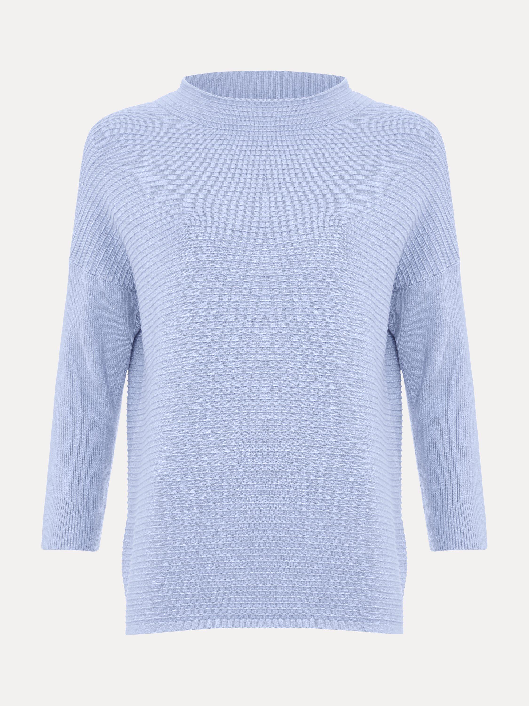 Product image 5 of 7, which shows Phase Eight Elise Ripple Jumper, Blue, S