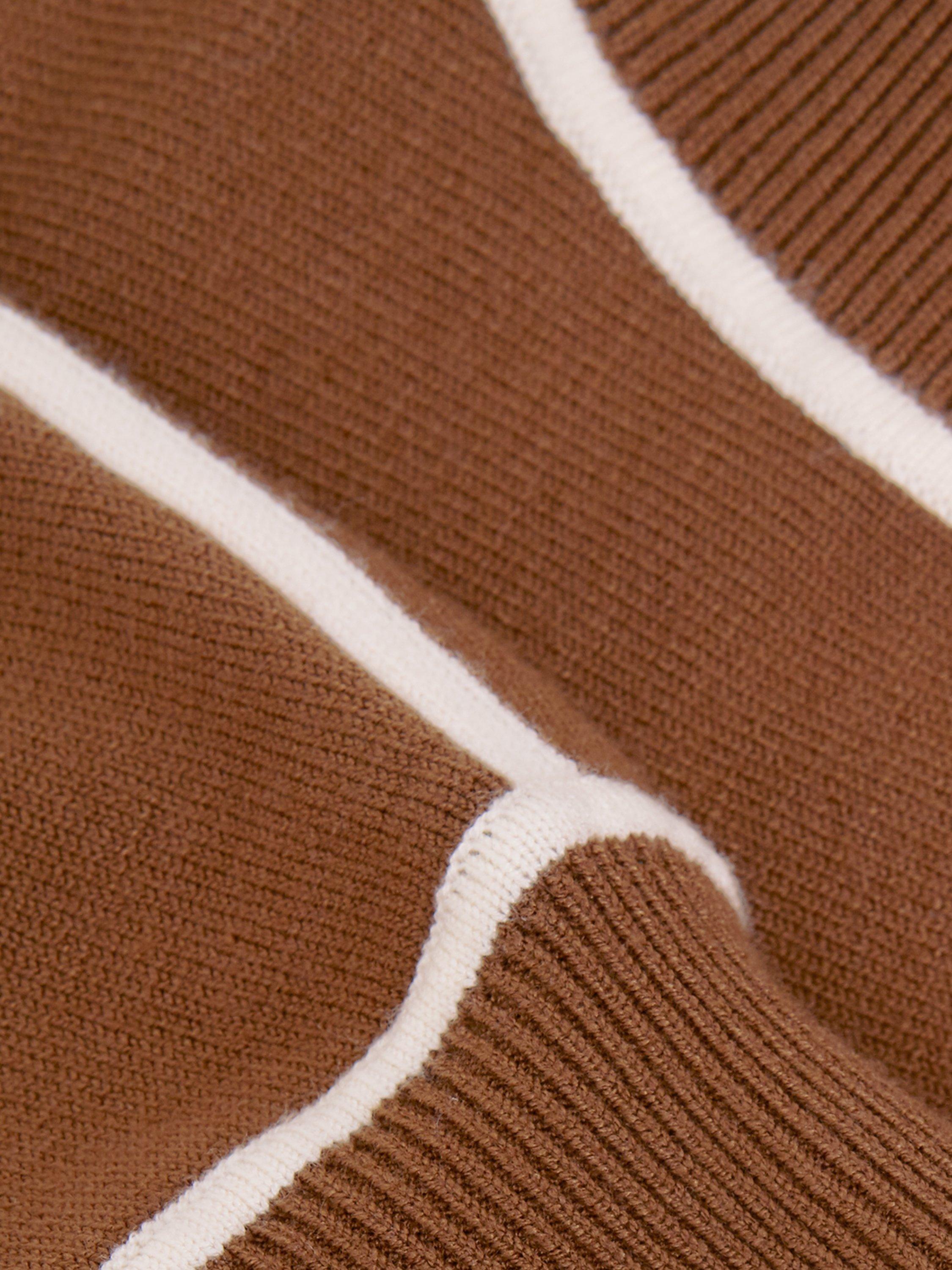 Product image 6 of 7, which shows Phase Eight Hallie Tipped Jumper, Brown, XS
