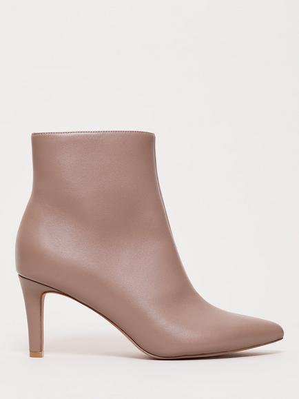 Phase Eight Block Heel Leather Ankle Boots, Brown