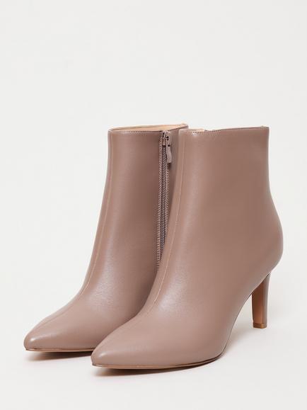 Phase Eight Block Heel Leather Ankle Boots - view 2, Brown