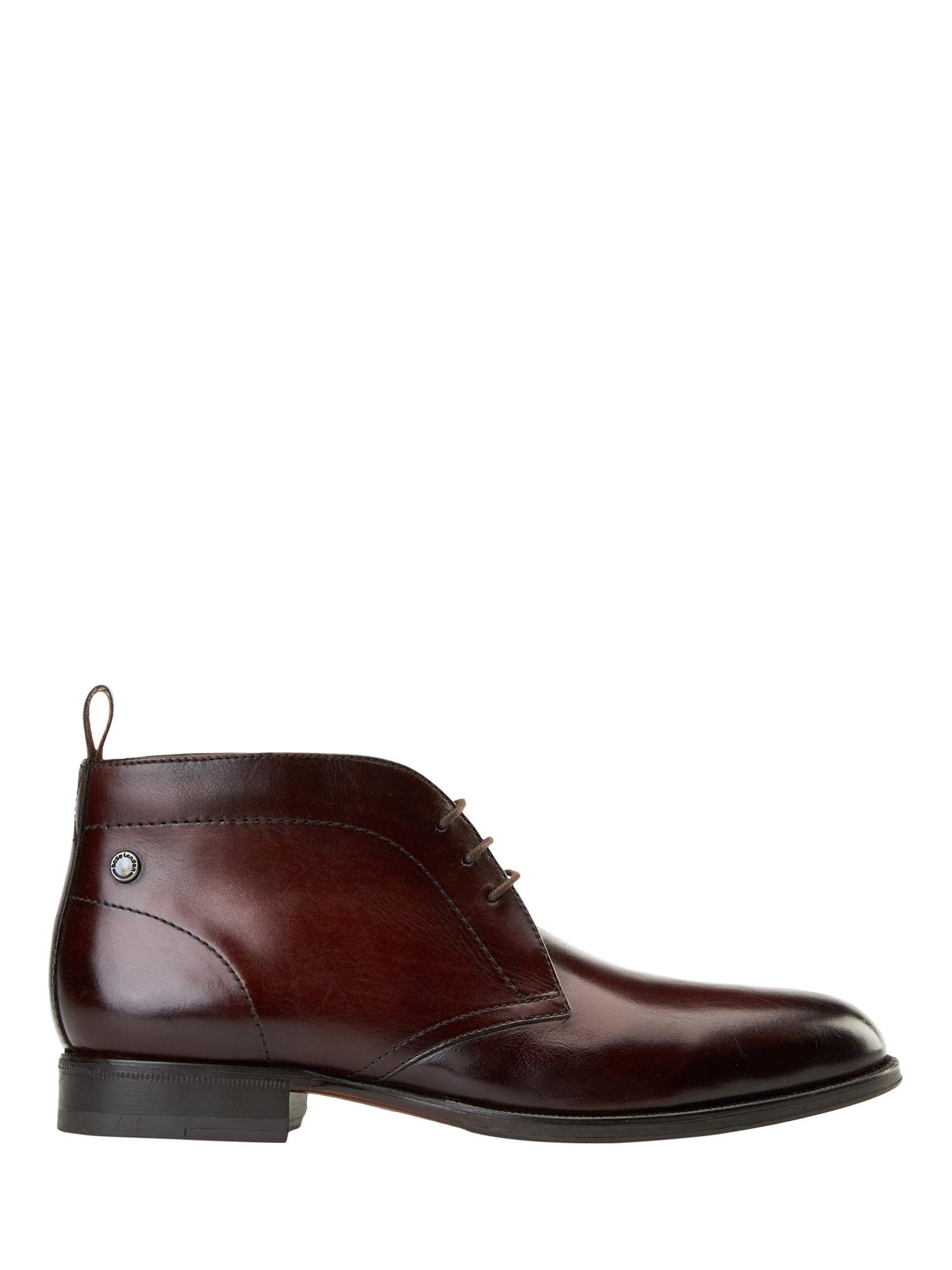 Product image 1 of 1, which shows Base London Wallis Leather Chukka Boots, Brown, 6