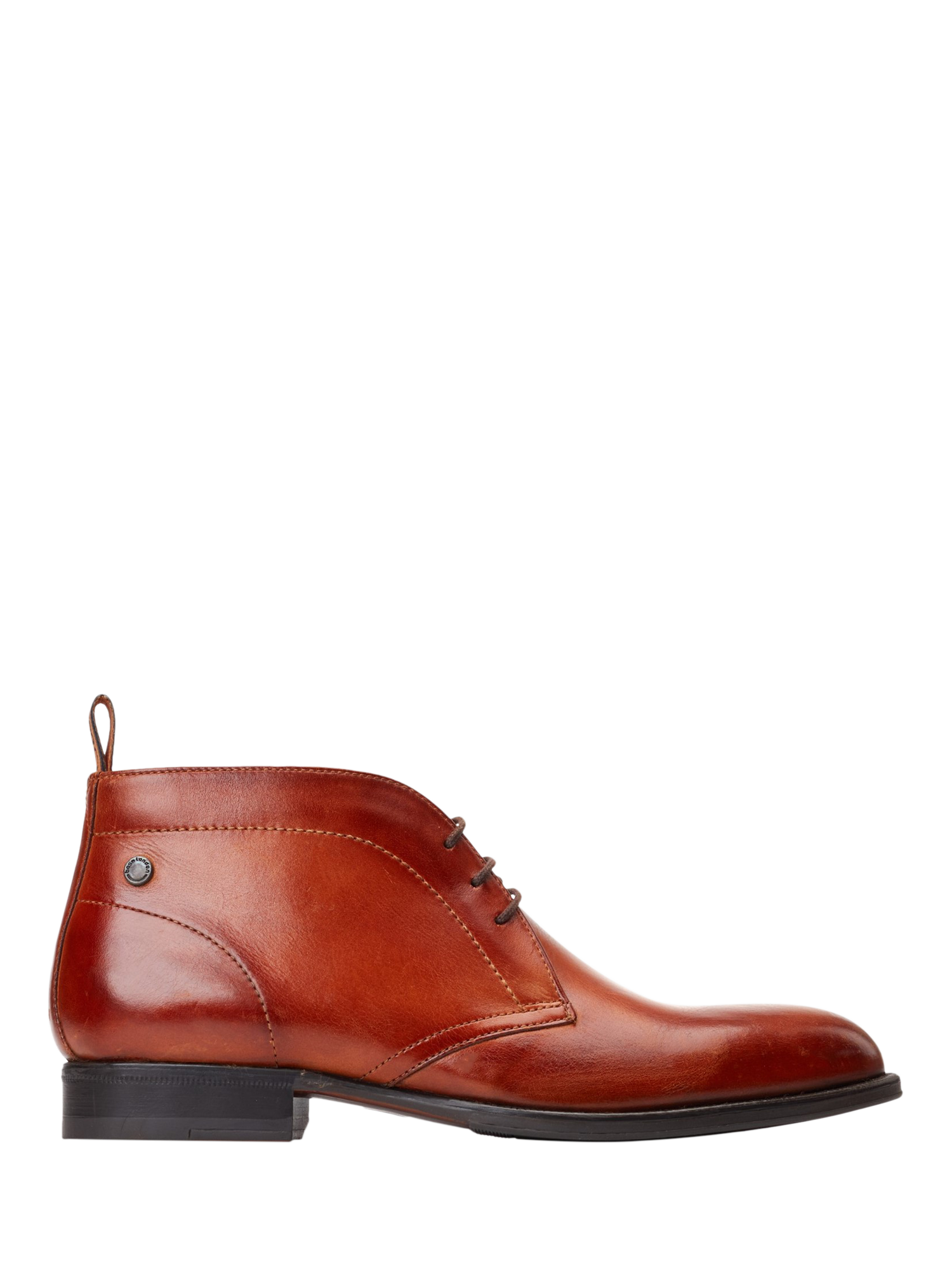 Product image 1 of 1, which shows Base London Wallis Leather Chukka Boots, Tan, 6