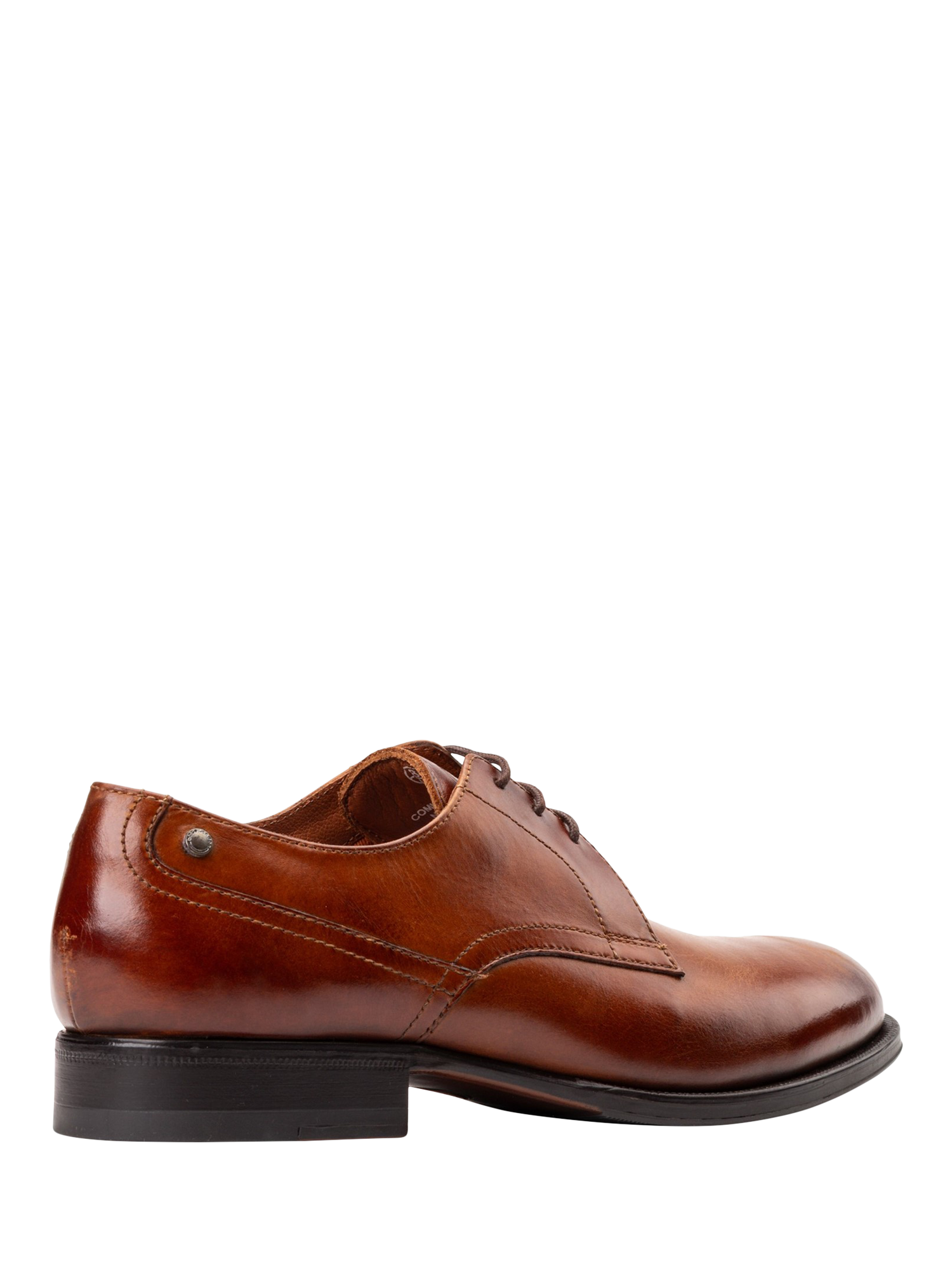 Product image 3 of 11, which shows Base London Edison Leather Derby Shoes, Tan, 6