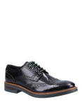Base London Woburn Leather Lace Up Brogues, Black