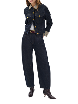 rag & bone Charlie Barrel Leg Jeans, Black