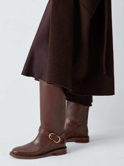 rag & bone Hayden Leather Riding Boots, Mocha - view 2, Mocha