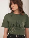 Mint Velvet Graphic Slogan Cotton T-Shirt