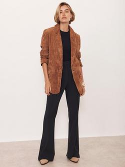 Mint Velvet Tailored Bootcut Trousers, Blue Navy, Blue Navy