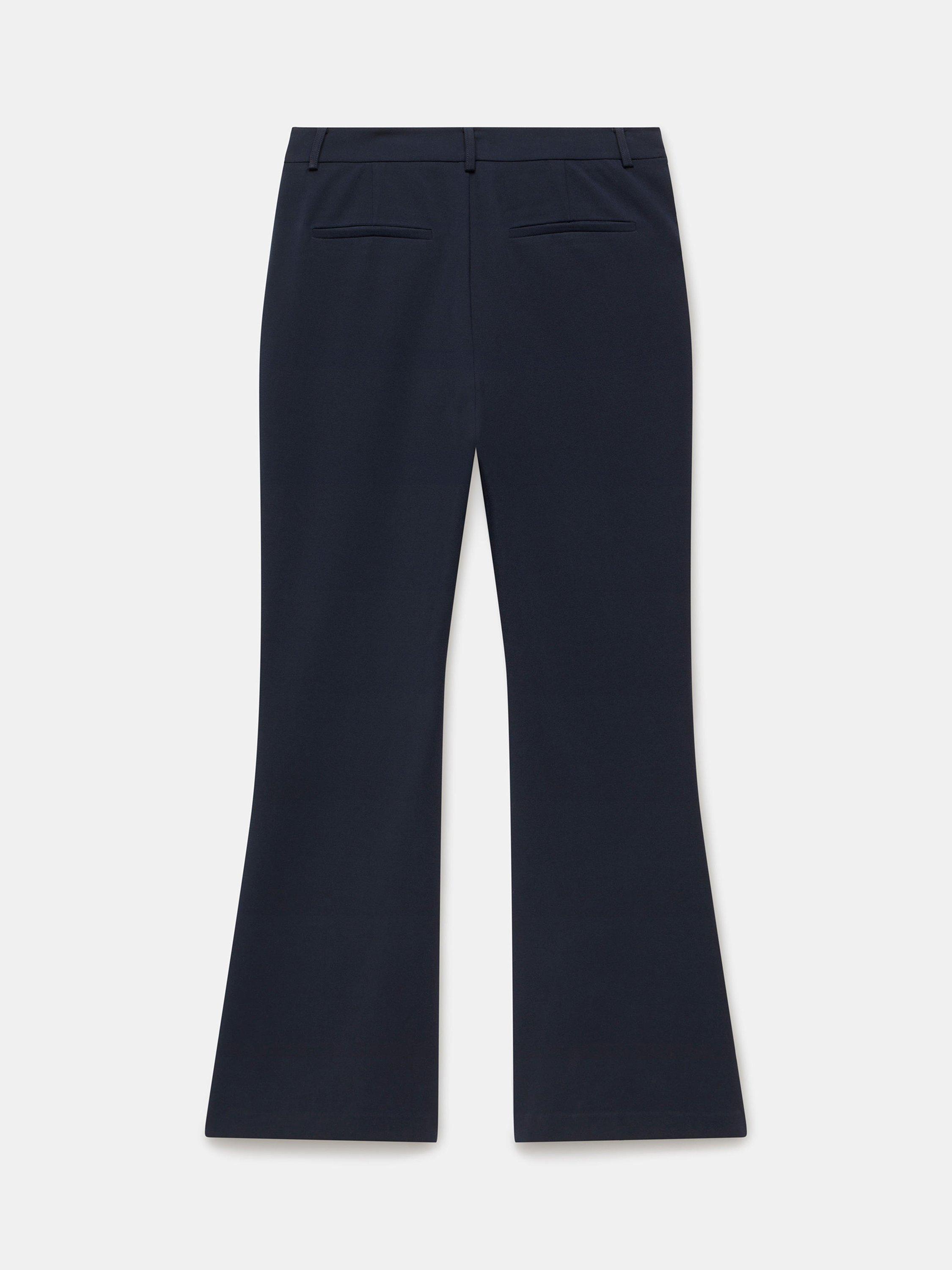Product image 6 of 6, which shows Mint Velvet Tailored Bootcut Trousers, Blue Navy, 12R