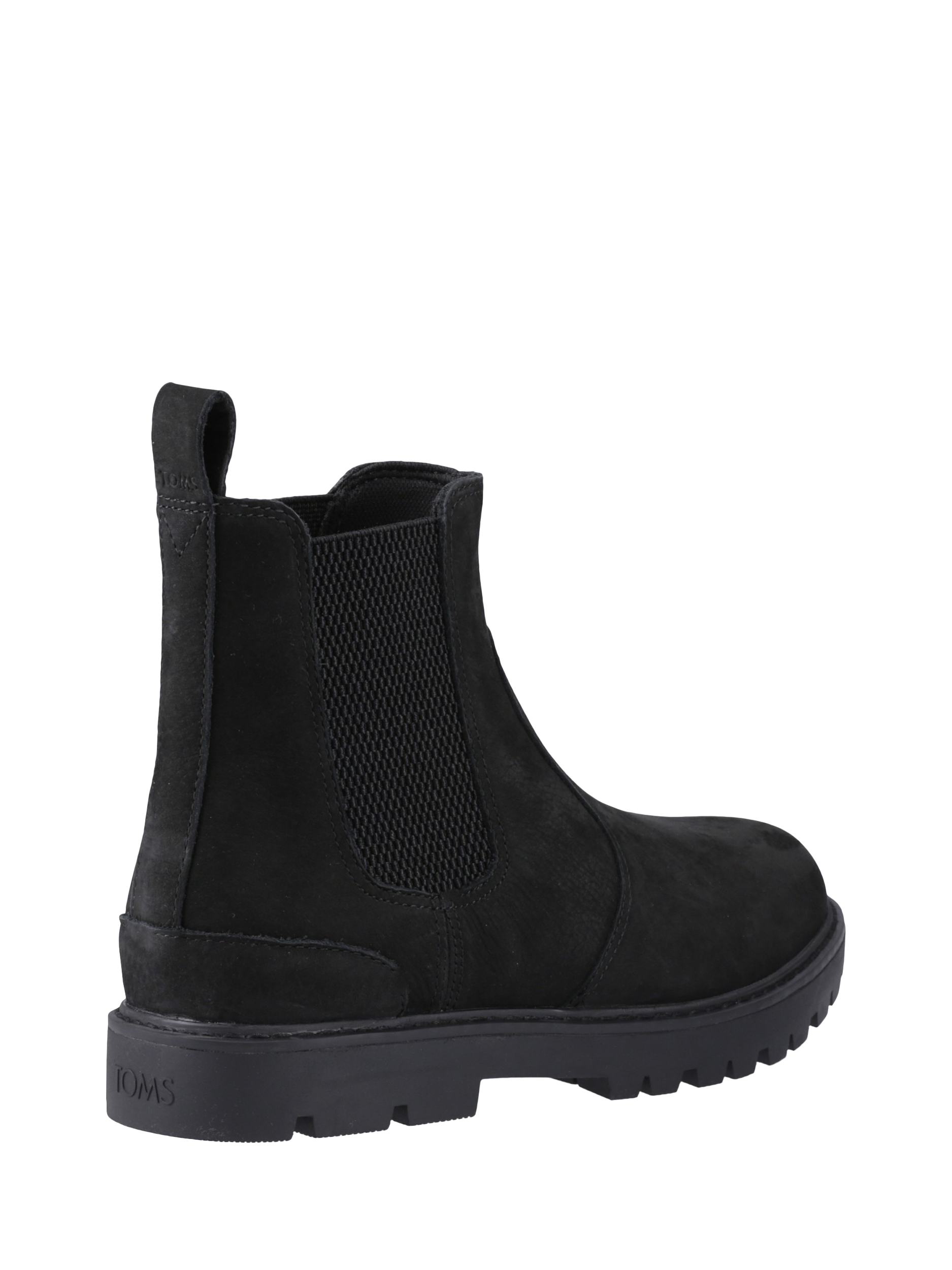Product image 3 of 4, which shows TOMS Griffin Leather Water-Resistant Chelsea Boots, Black, 7