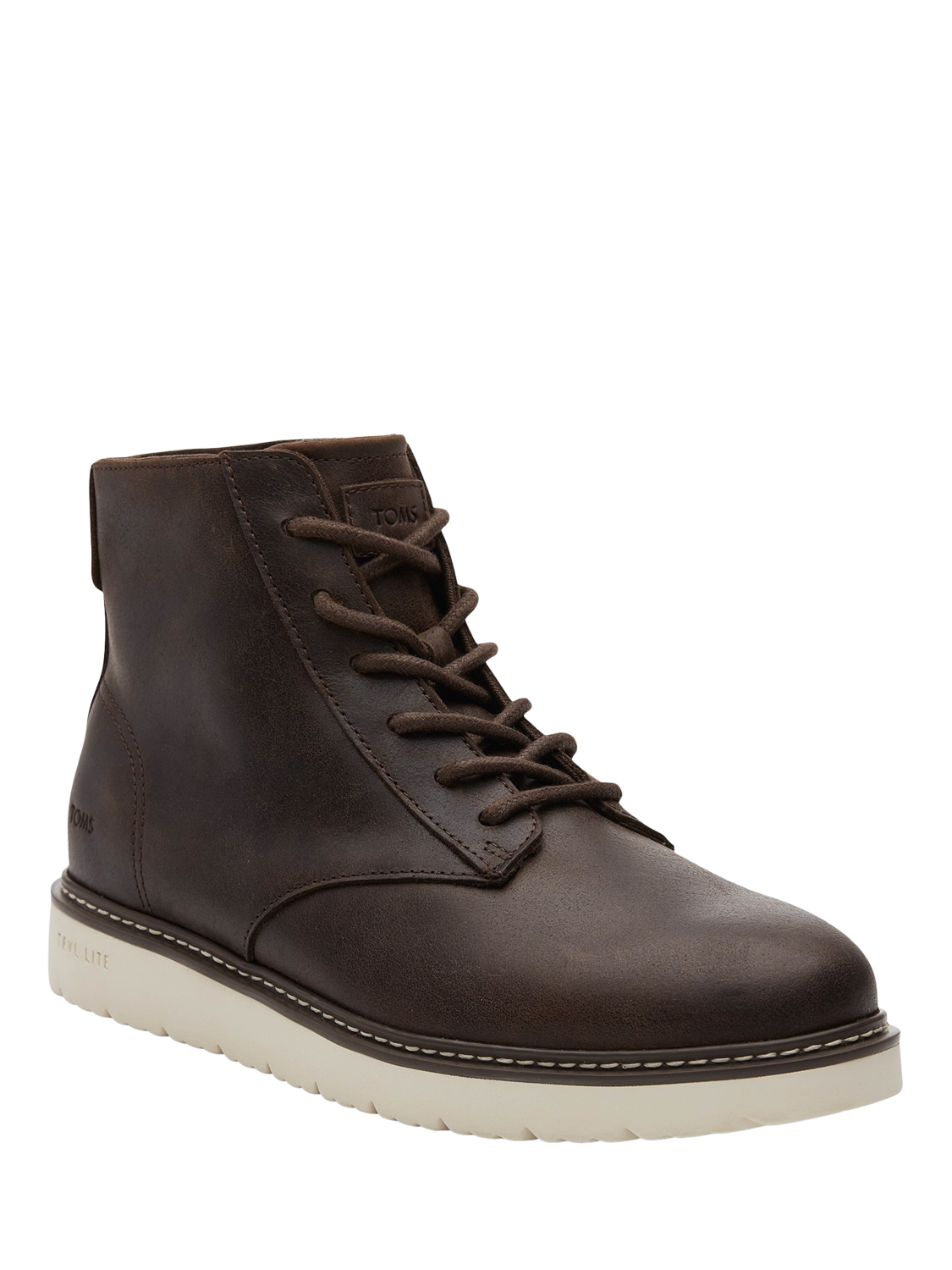 Product image 2 of 5, which shows TOMS Navi TRVL Lite Ranger Water-Resistant Leather Ankle Boots, Dark Brown, 7