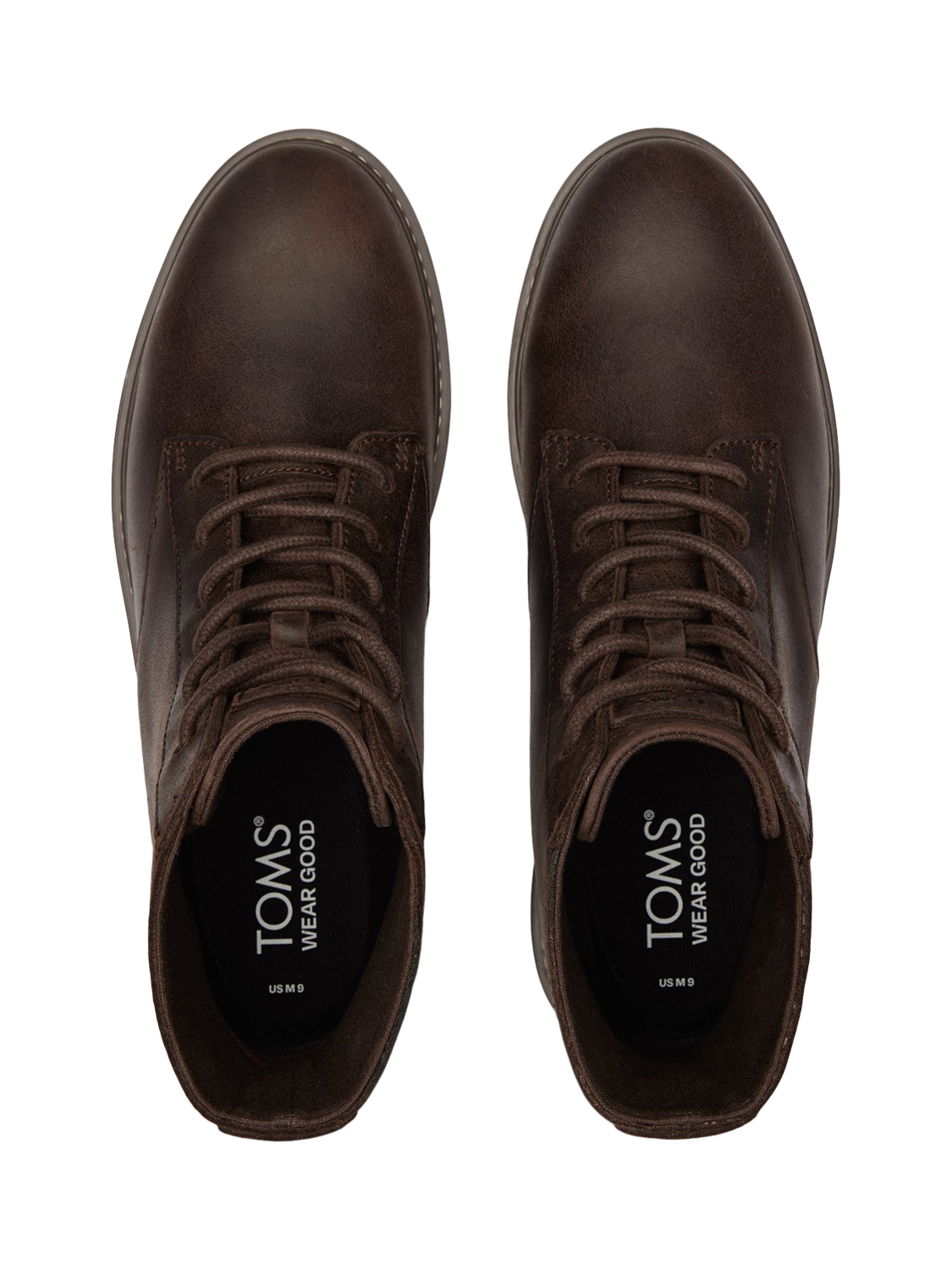 Product image 5 of 5, which shows TOMS Navi TRVL Lite Ranger Water-Resistant Leather Ankle Boots, Dark Brown, 7