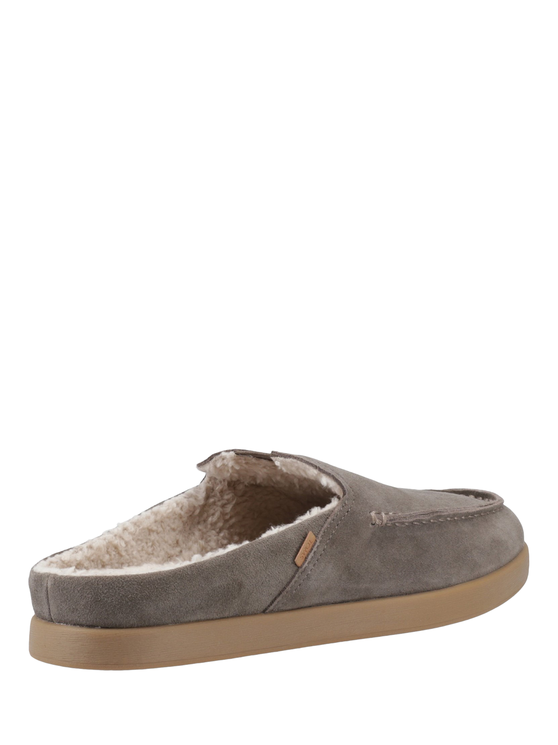 Product image 3 of 4, which shows TOMS Alonso Leather Mule Slippers, Green, 7