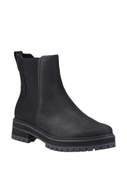 TOMS Bennet Water Resistant Leather Chelsea Boots, Black - view 2, Black