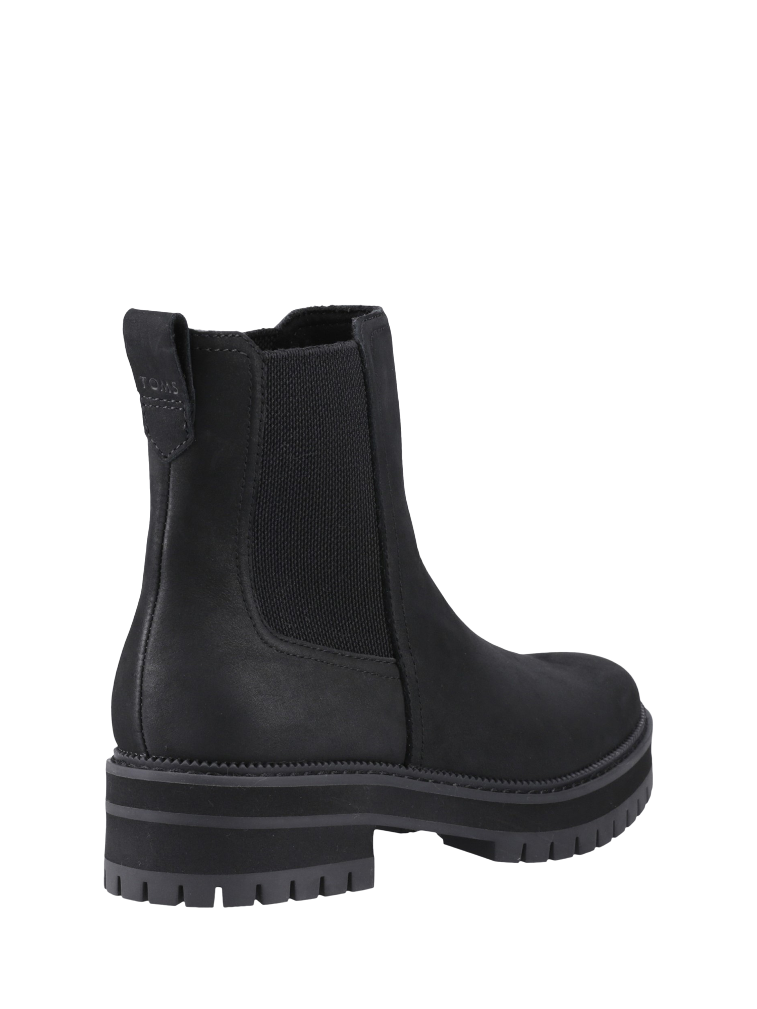 Product image 3 of 4, which shows TOMS Bennet Water Resistant Leather Chelsea Boots, Black, 4