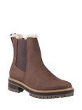 TOMS Bennet Water Resistant Leather Chelsea Boots, Dark Brown