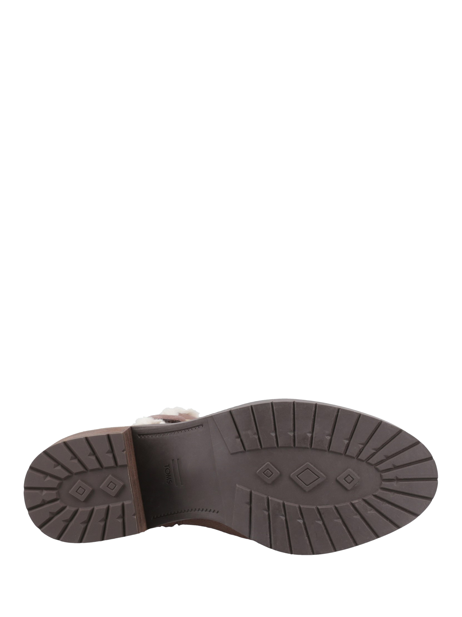 Product image 4 of 4, which shows TOMS Hailey Buckle Leather Ankle Boots, Oak Brown, 4