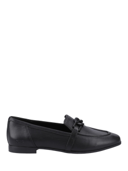 TOMS Lynette Leather Loafers, Black, Black