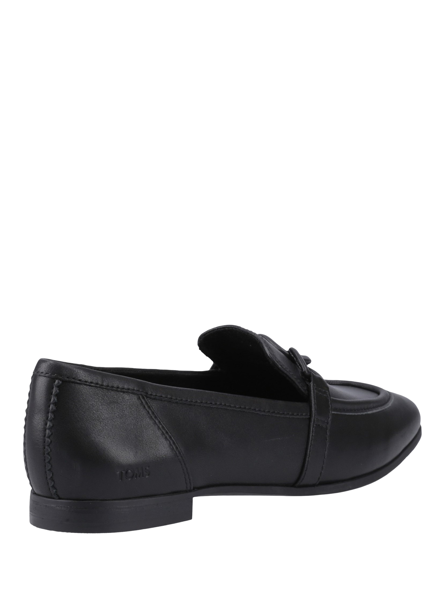 Product image 3 of 4, which shows TOMS Lynette Leather Loafers, Black, 4