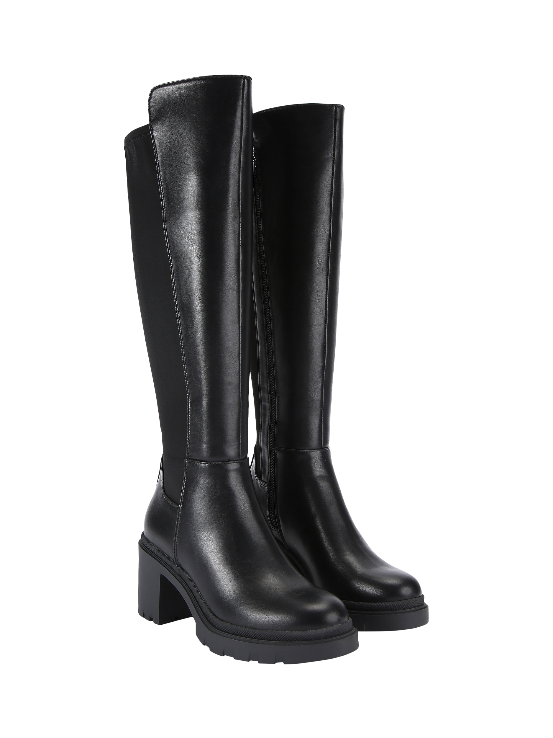 Product image 3 of 4, which shows Carvela Boulder Calf Boots, Black, 3