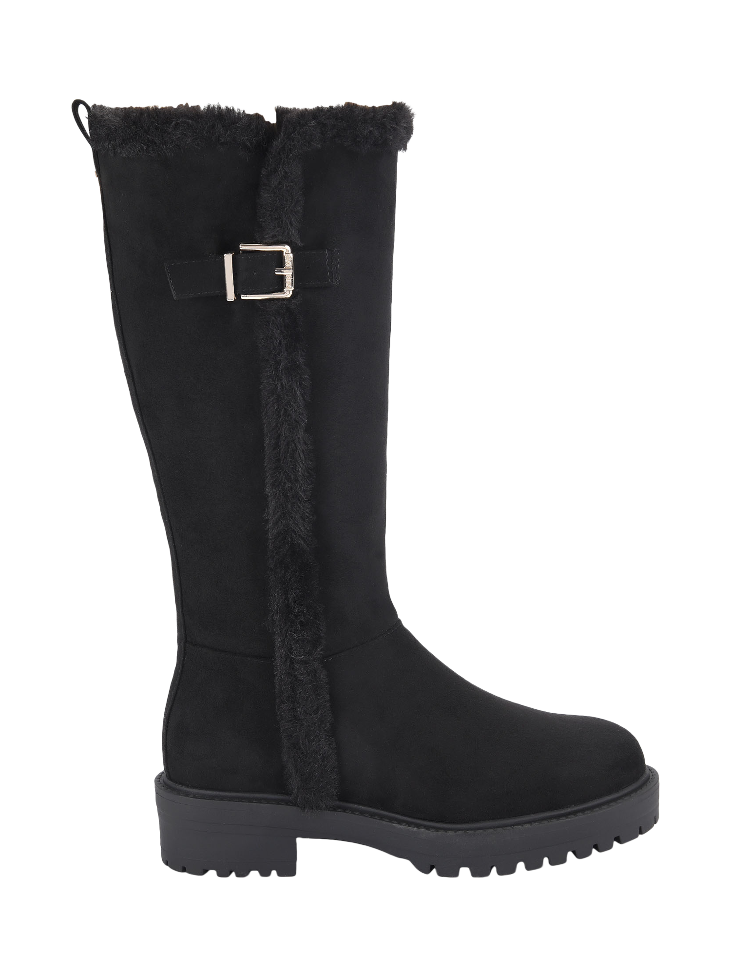 Product image 1 of 5, which shows Carvela Cosy Long Calf Boots, Black, 3