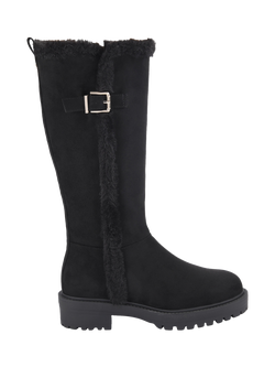 Carvela Cosy Long Calf Boots, Black